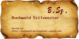 Buchwald Szilveszter névjegykártya